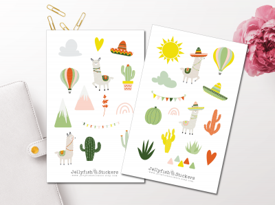 Lamas Sticker Set